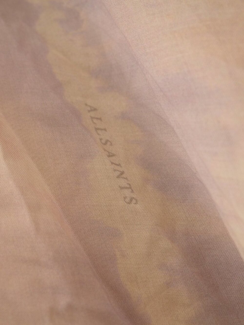 ALLSAINTS Ruana Tie Dye Cover Up in Rainbow - Picture 9 of 12